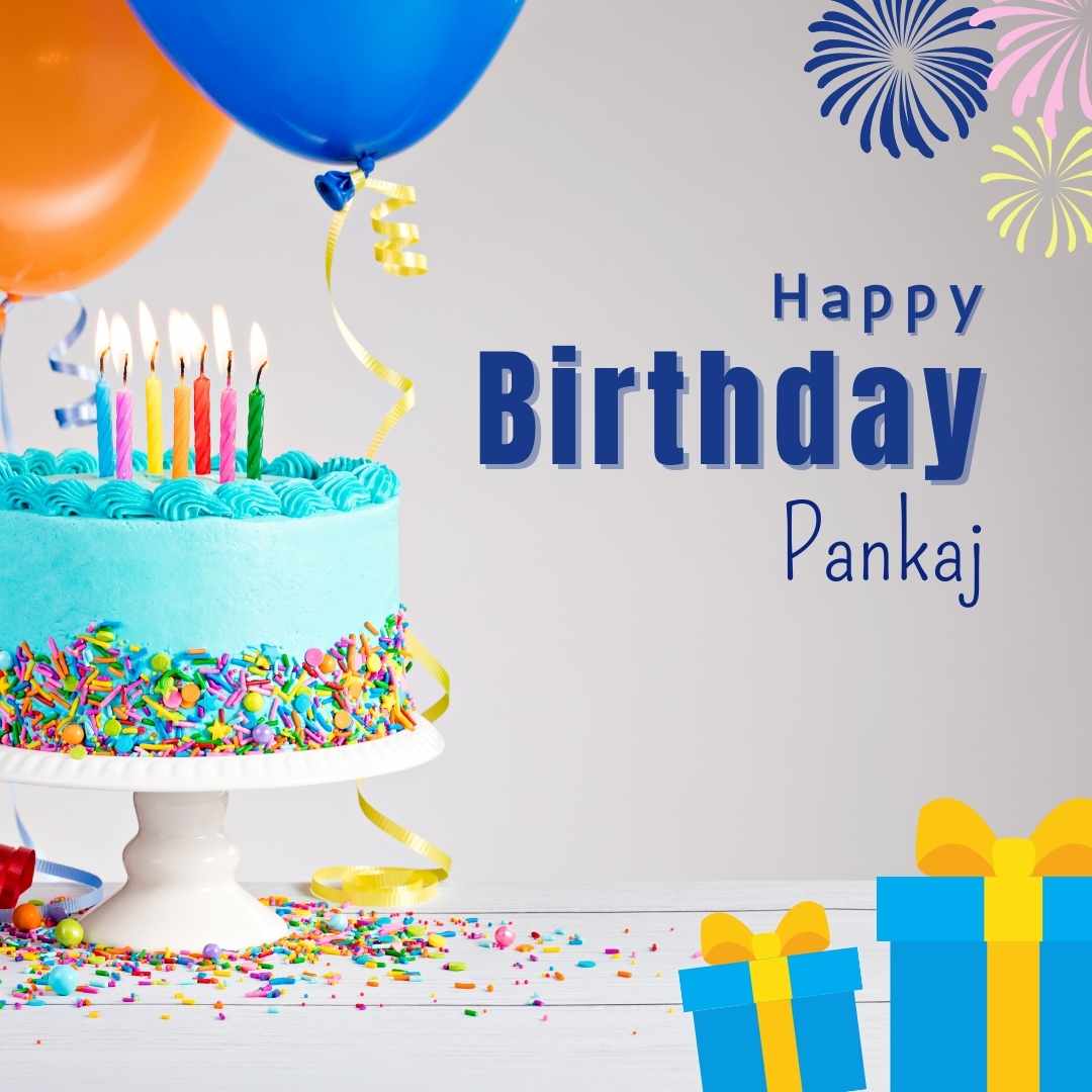 Happy Birthday Pankaj 100+ HD Cake Images And shayari