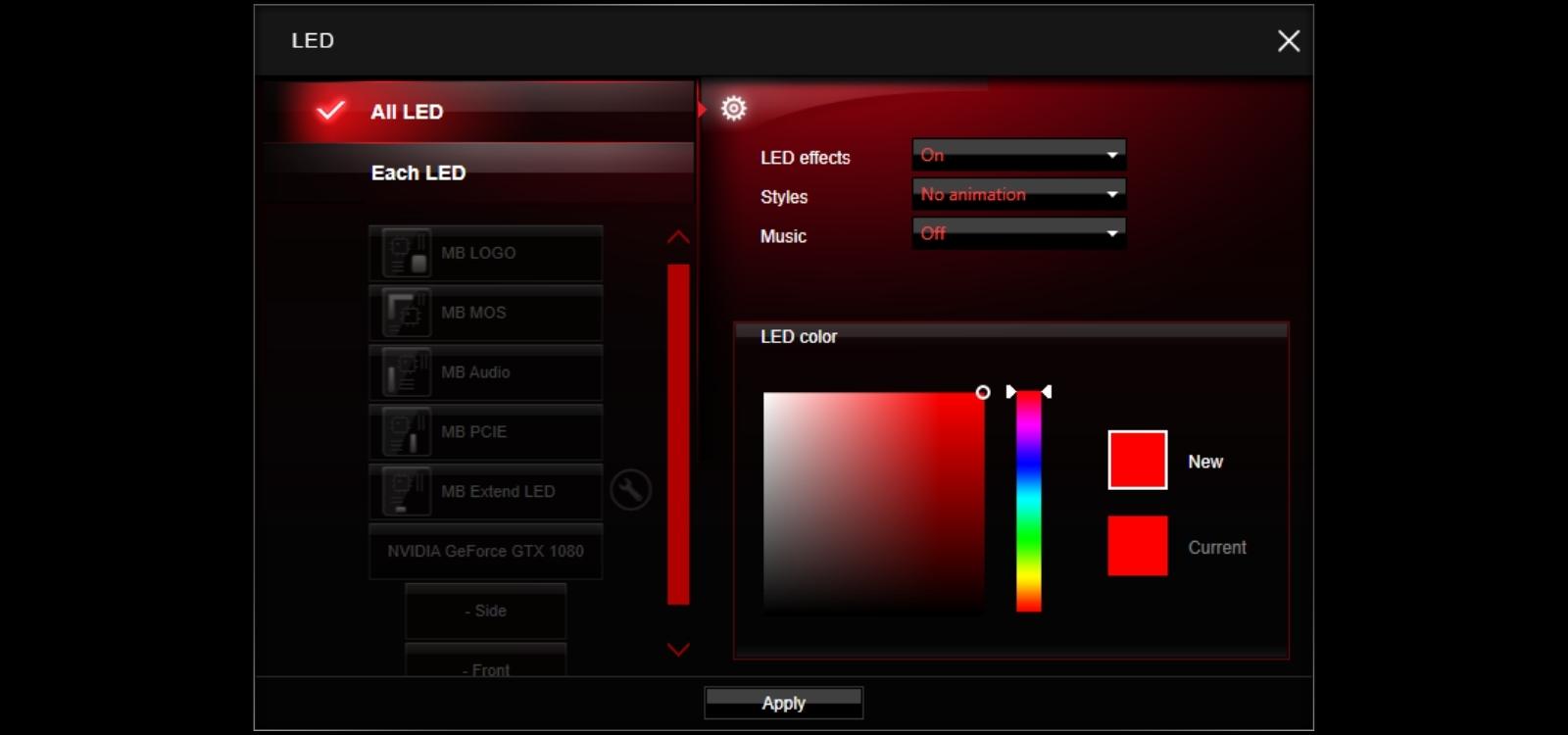 MSI Gaming App feature set and dashboard