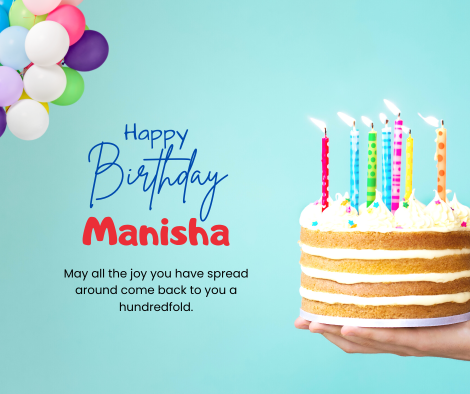 happy birthday manisha image
