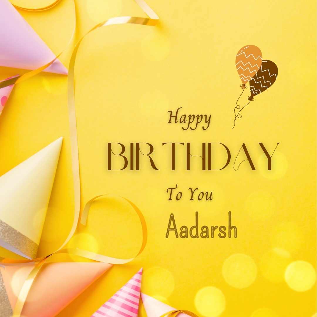 Happy Birthday Aadarsh Cake Images And shayari