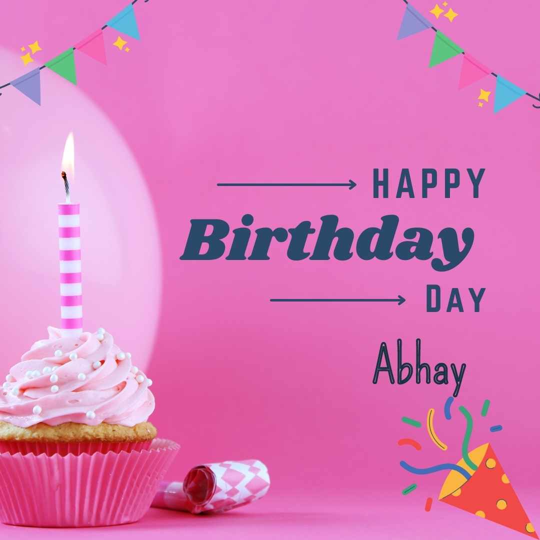 Happy Birthday Abhay Cake Images And shayari