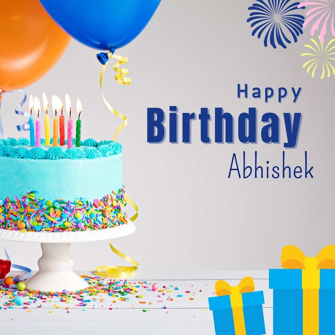 Happy Birthday Abhishek Cake Images And shayari