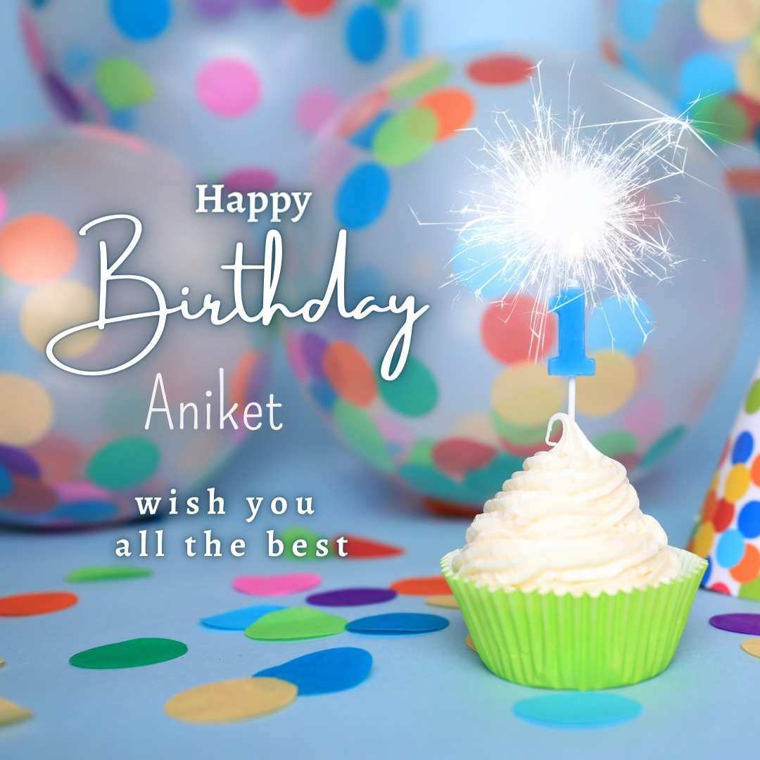 Happy Birthday Aniket Cake Images And shayari