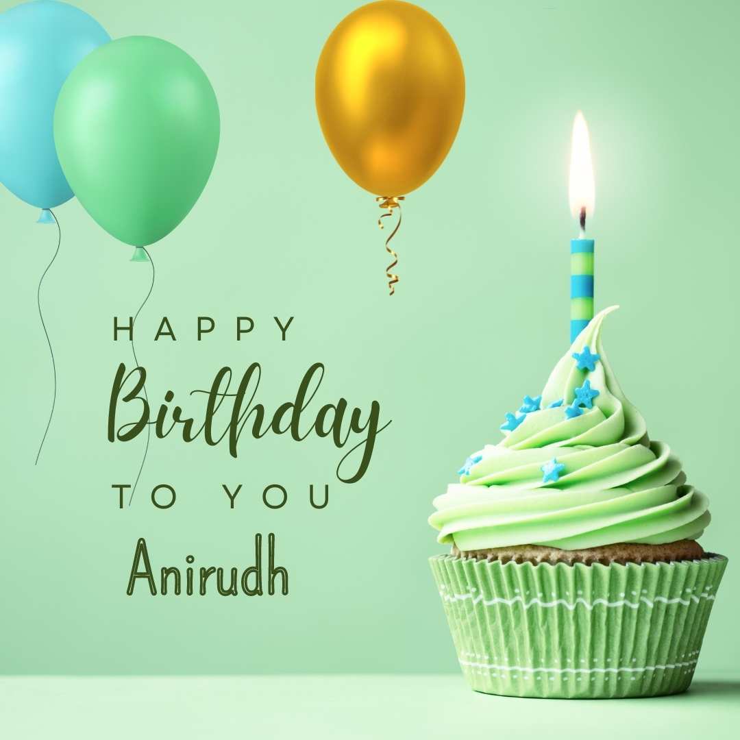 Happy Birthday Anirudh Cake Images And shayari