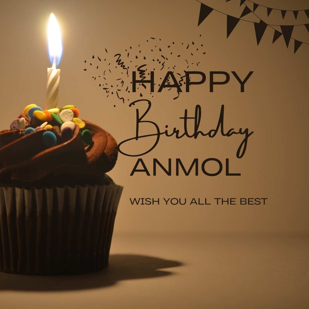 Happy Birthday Anmol Cake Images And shayari