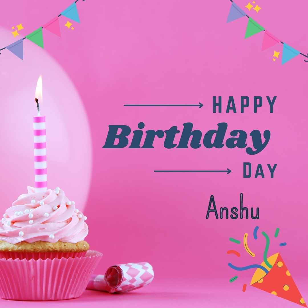 Happy Birthday Anshu Cake Images And shayari
