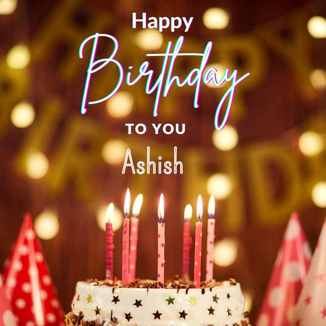 Happy Birthday Ashish Cake Images And shayari