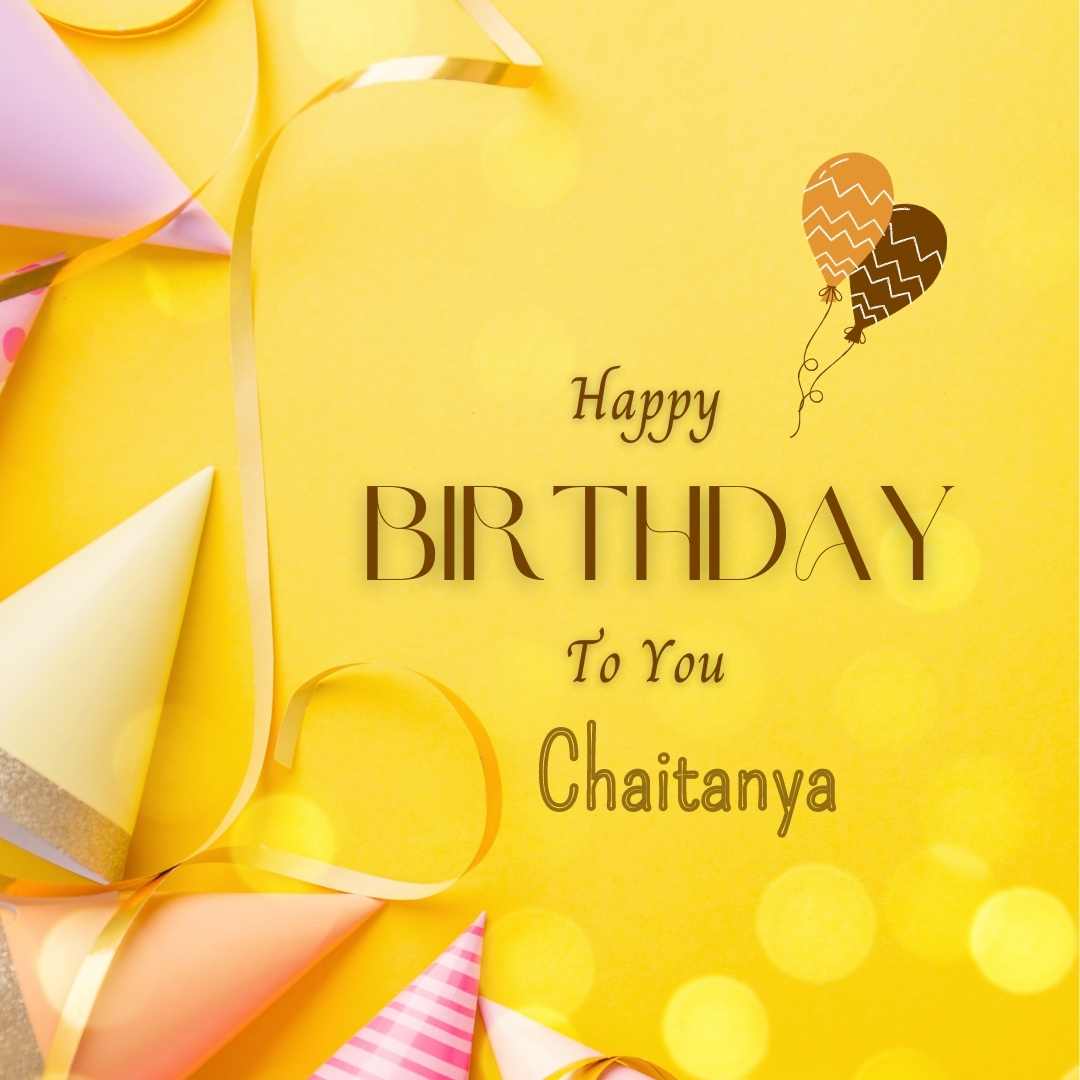 Happy Birthday Chaitanya Cake Images And shayari