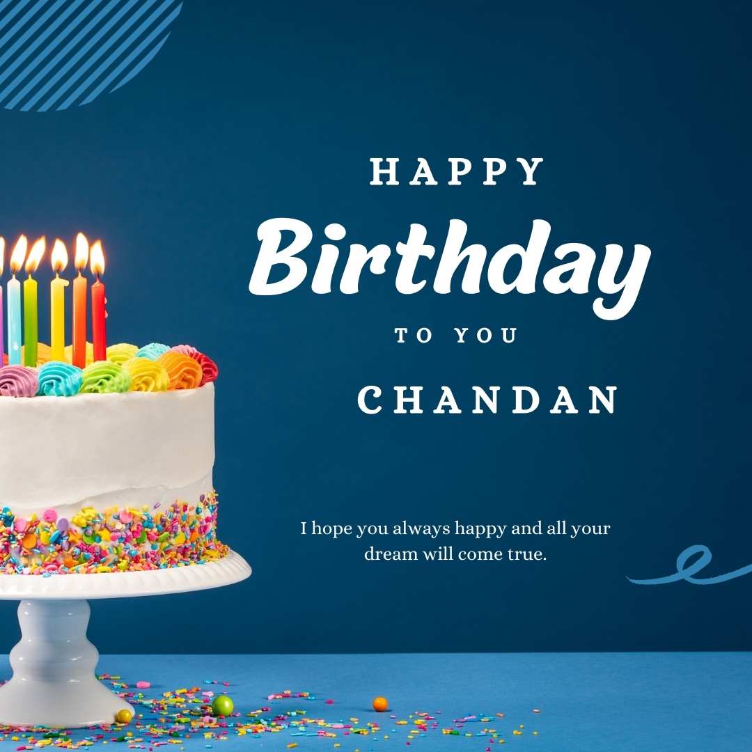 Happy Birthday chandan 100+ HD Cake Images And shayari