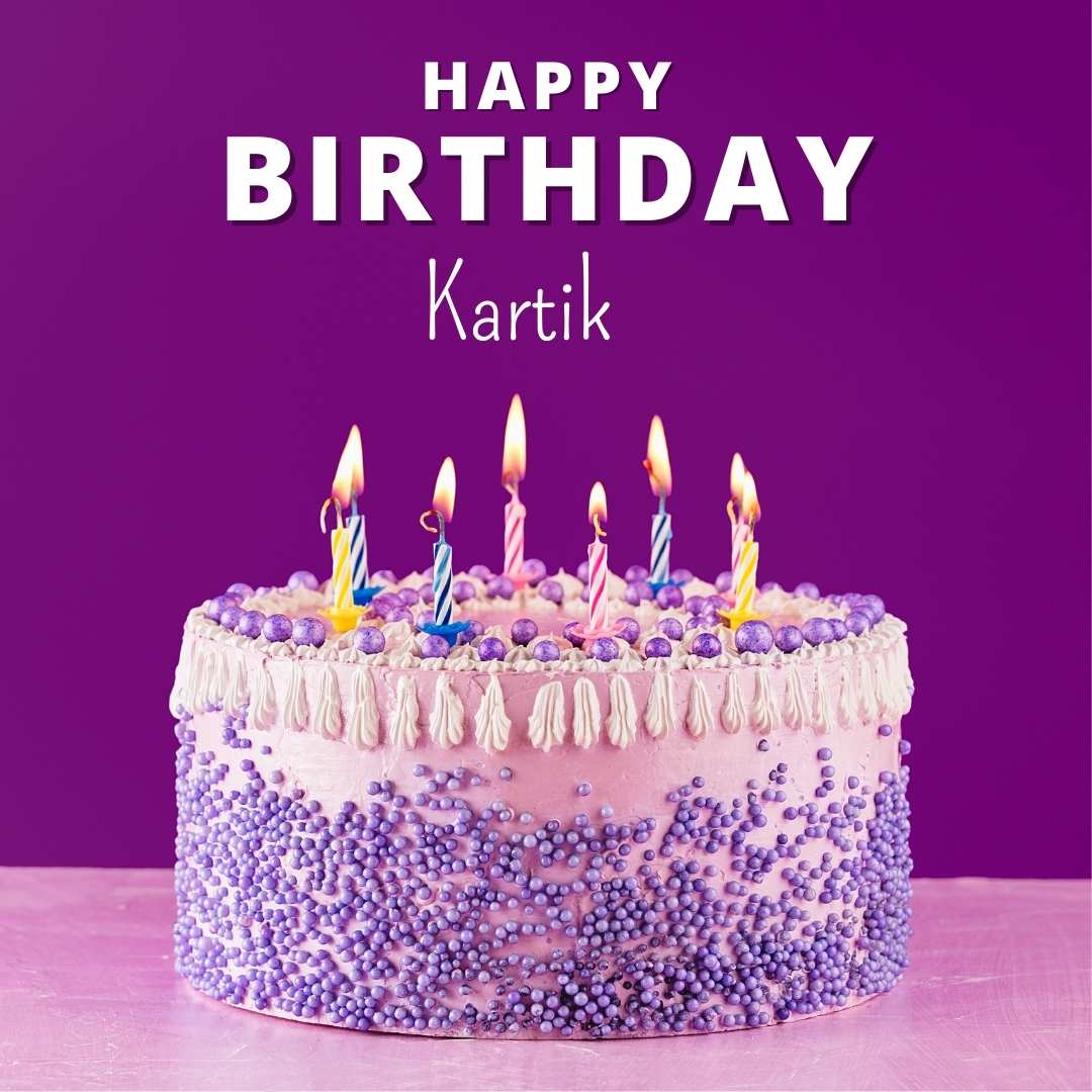 Happy Birthday Kartik Cake Images And shayari