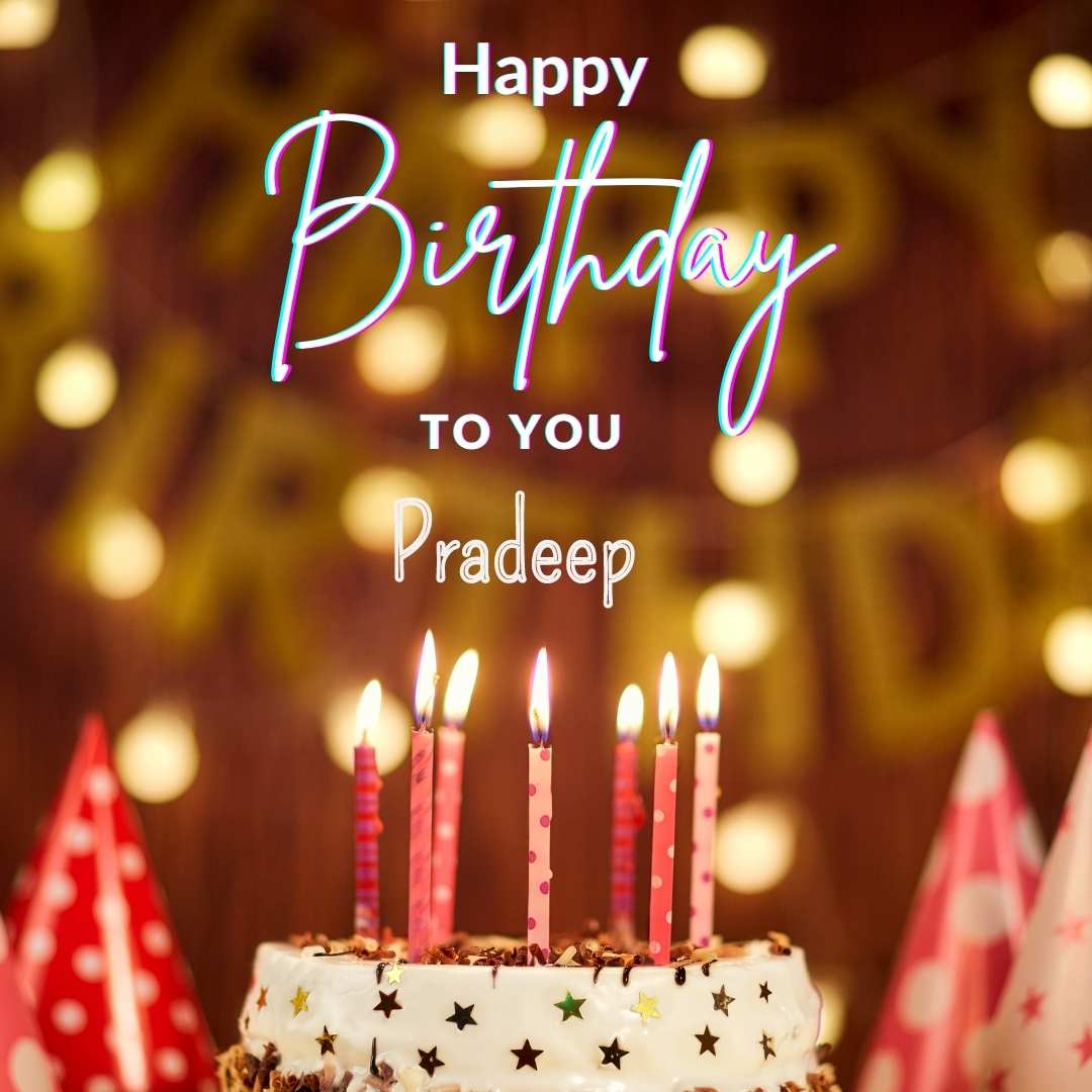 Happy Birthday Pradeep Cake Images And shayari