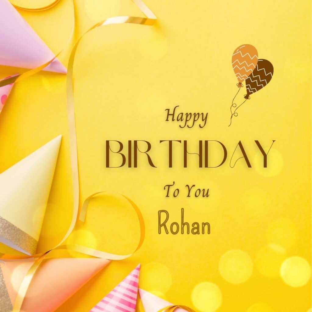 Happy Birthday Rohan Hd Cake Images And Shayari