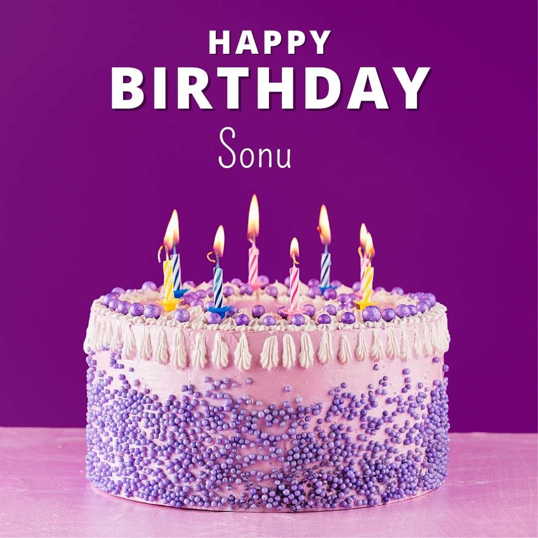 Happy Birthday Sonu Cake Images And shayari