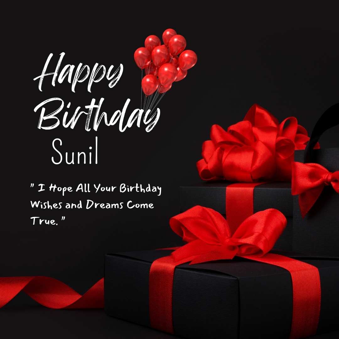 Happy Birthday Sunil Cake Images And shayari
