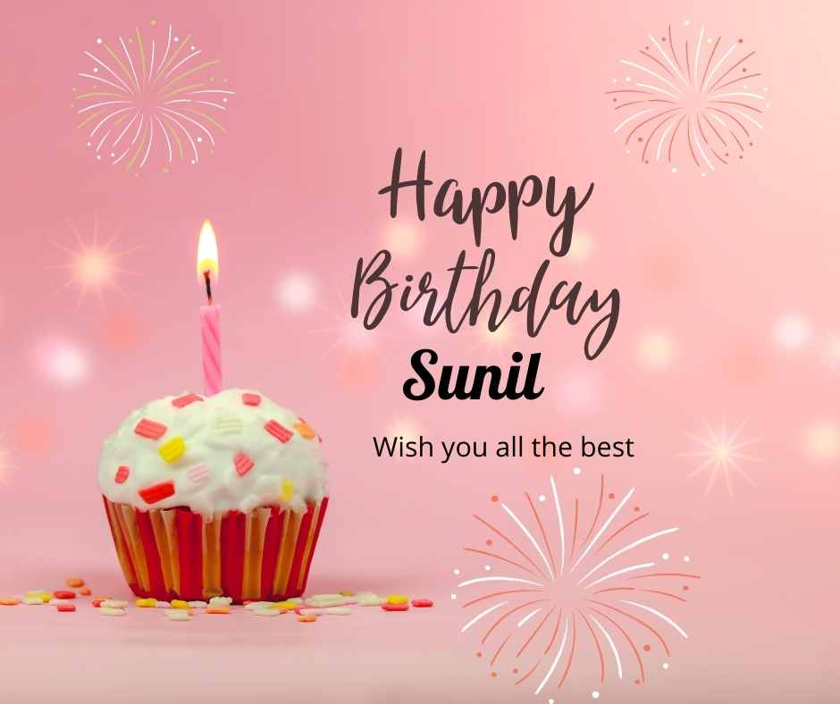 happy birthday sunil cake