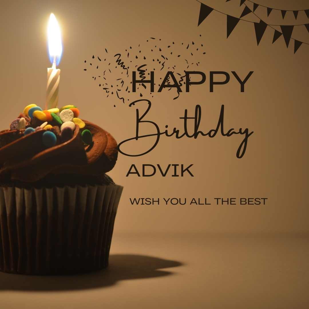 Happy Birthday Advik Cake Images And shayari