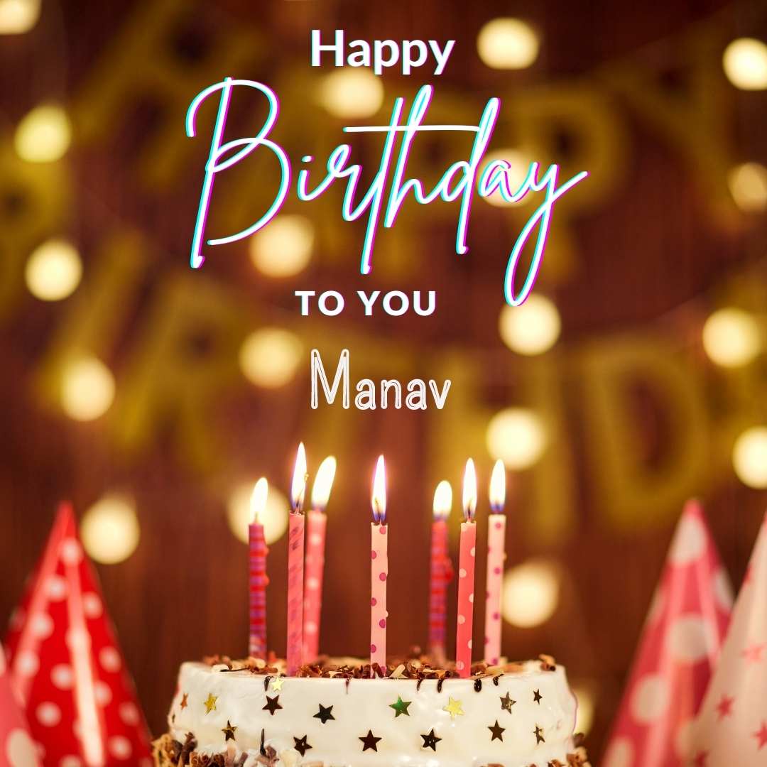 Happy Birthday Manav Cake Images And shayari