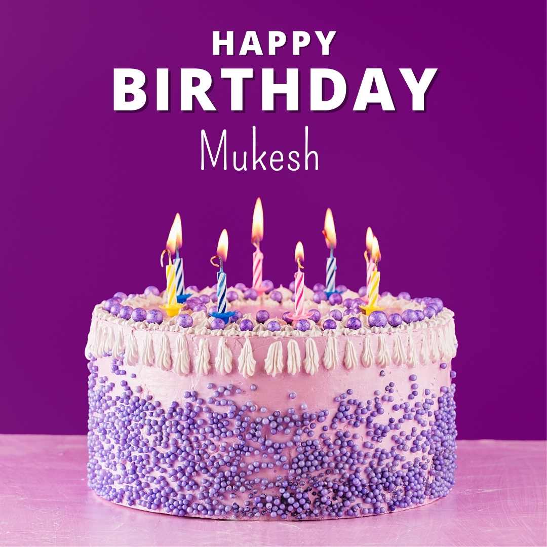 Happy Birthday Mukesh Cake Images And shayari