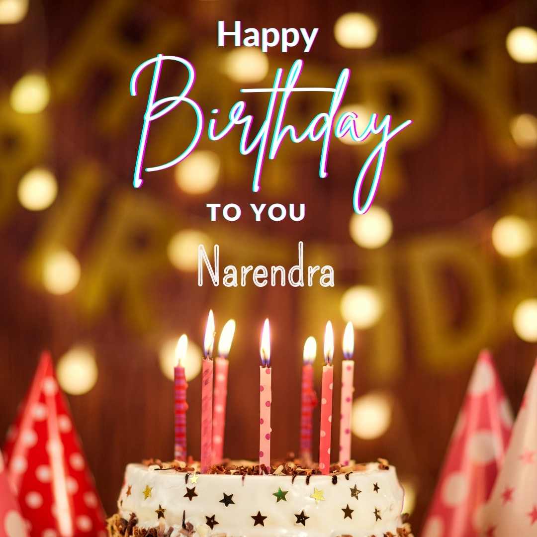Happy Birthday Narendra Cake Images And shayari