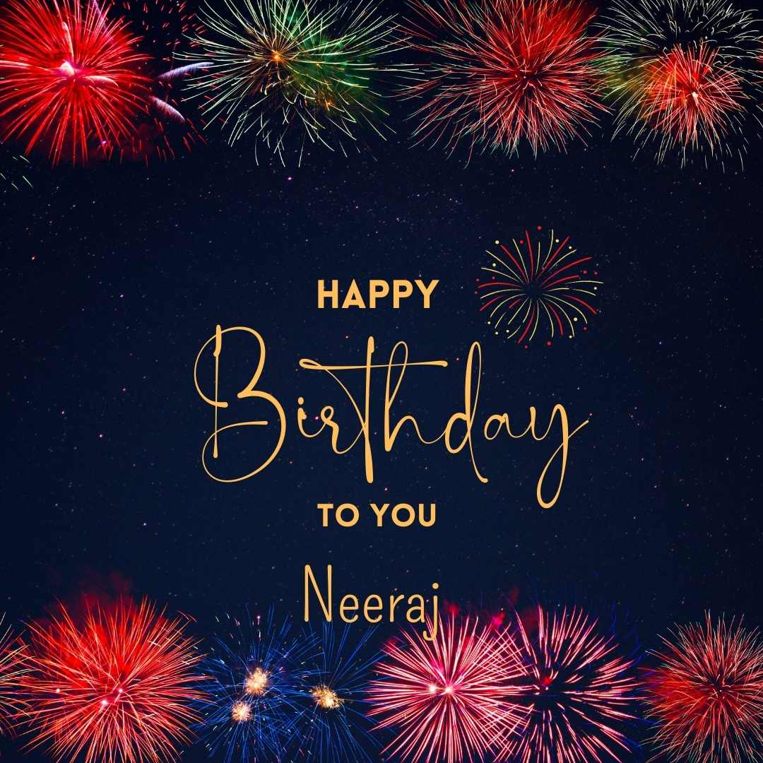 Happy Birthday Neeraj Cake Images And shayari