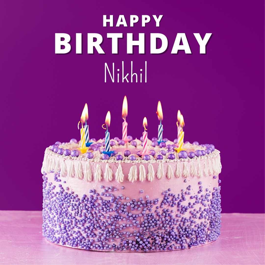 100+ HD Happy Birthday Nikhil Cake Images And shayari