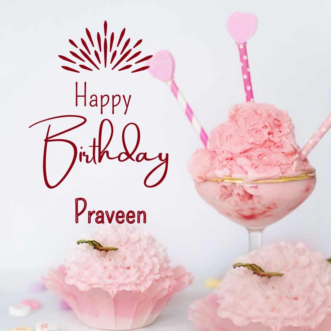 Happy Birthday Praveen Cake Images And shayari