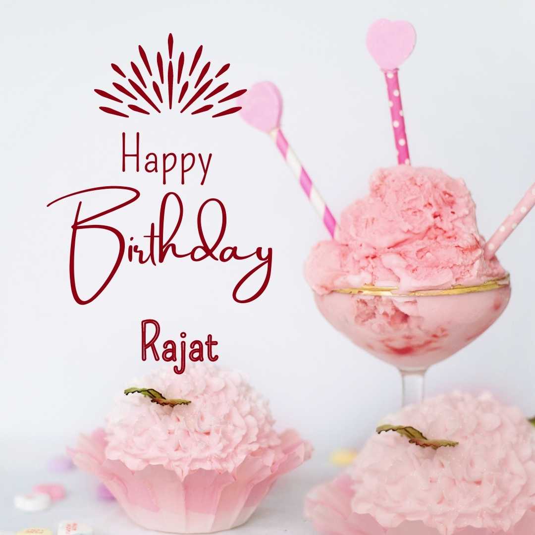 Happy Birthday Rajat Cake Images And shayari