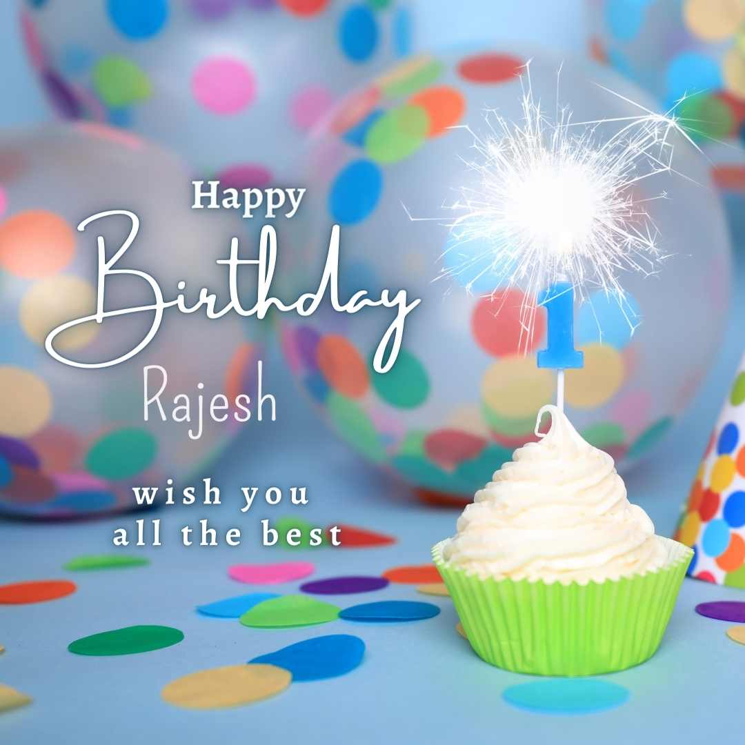 Happy Birthday Rajesh Cake Images And shayari