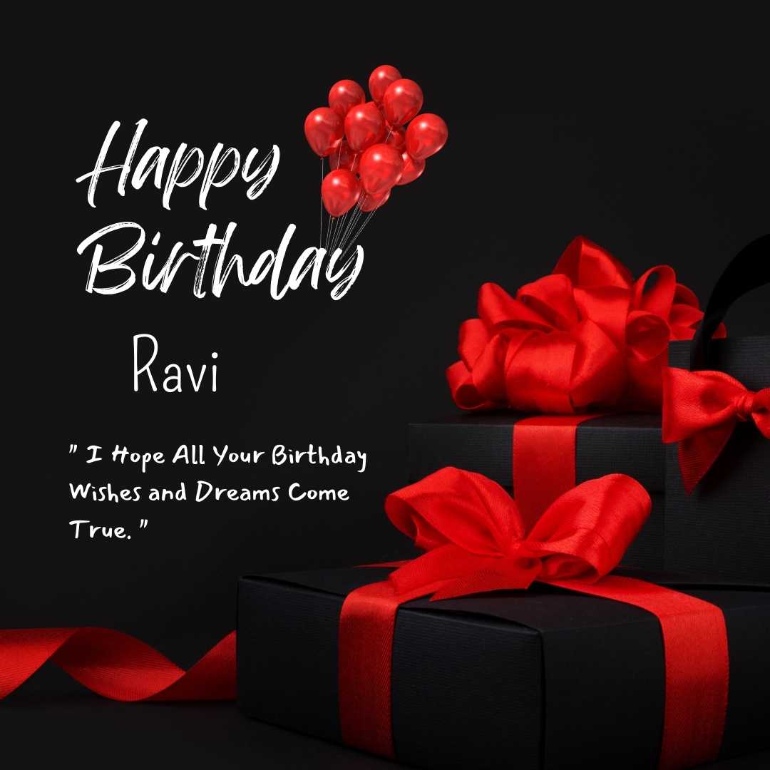 Happy Birthday ravi Cake Images