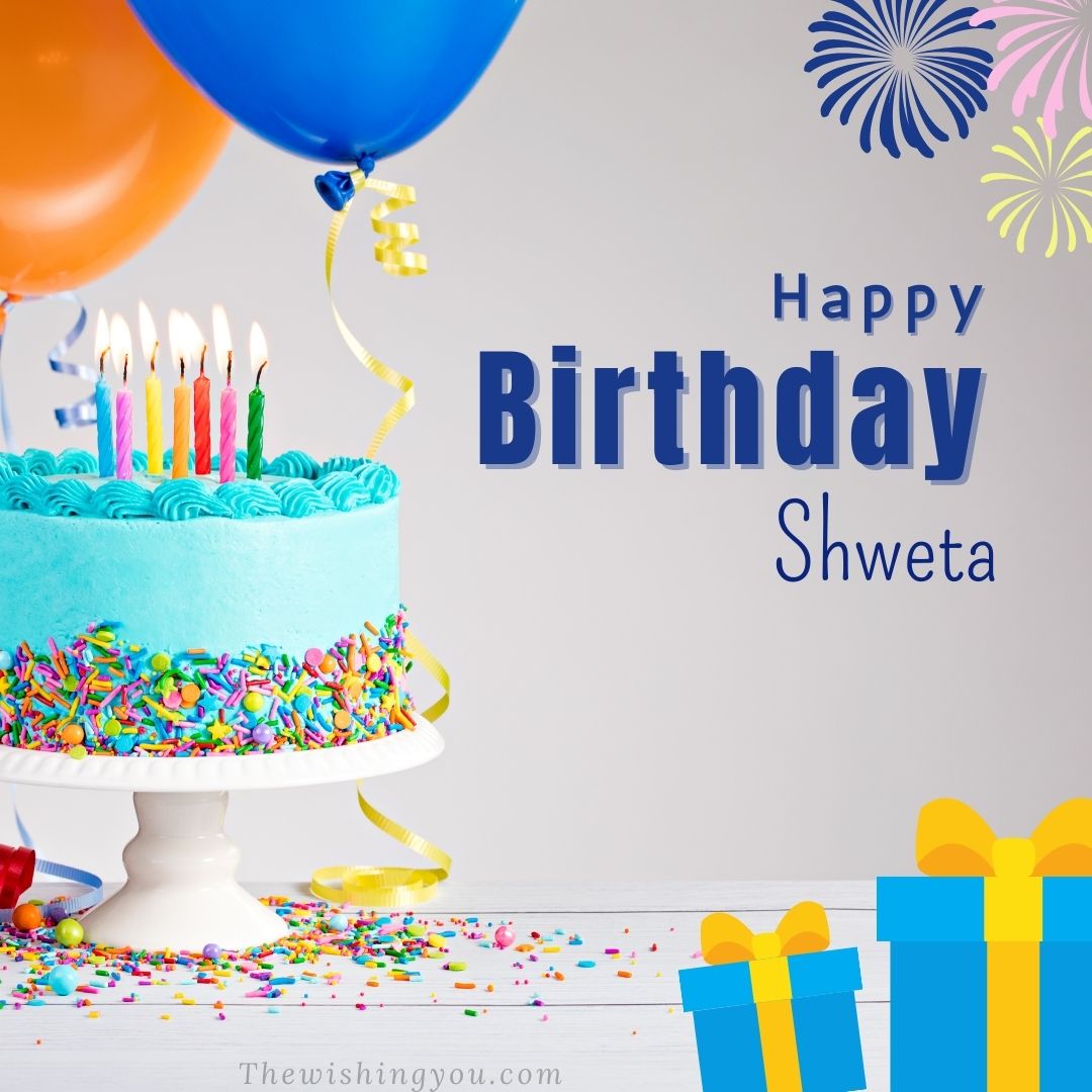 ❤️ Candles Birthday Cake For Shweta