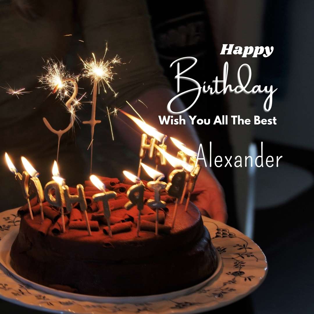 Hd Happy Birthday Alexander Cake Images And Shayari