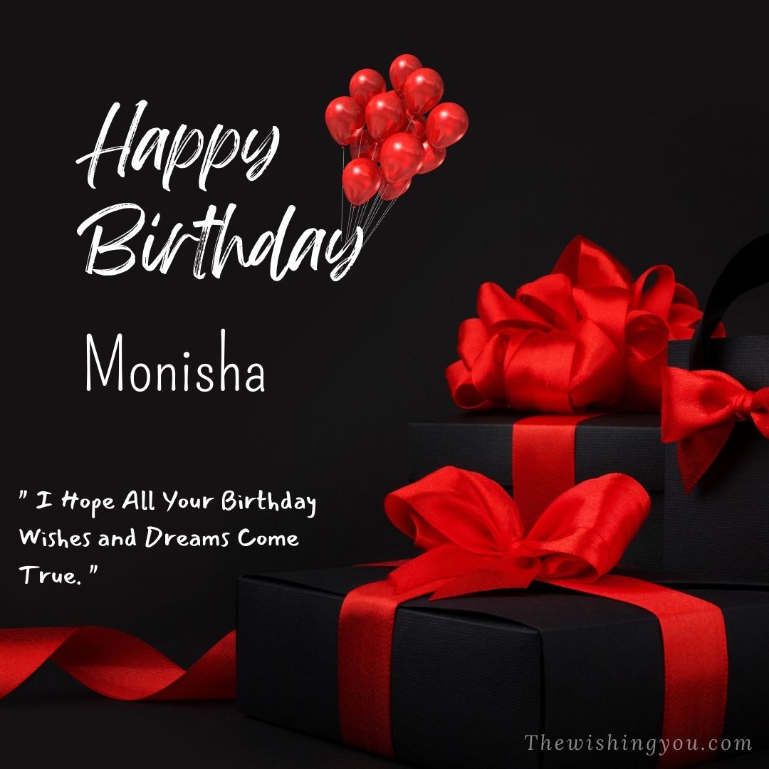 100+ HD Happy Birthday Monisha Cake Images And Shayari