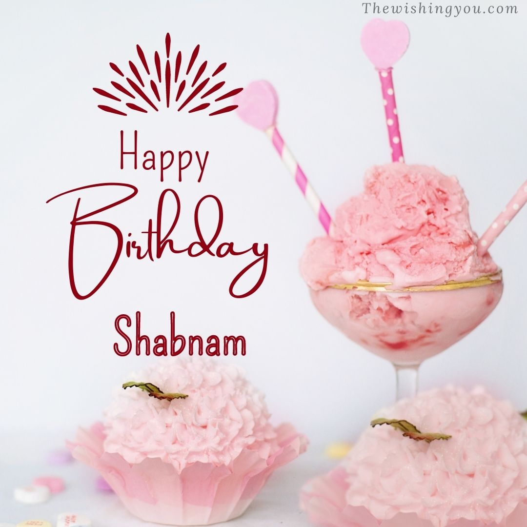 ❤️ Candles Heart Happy Birthday Cake For Shabnam