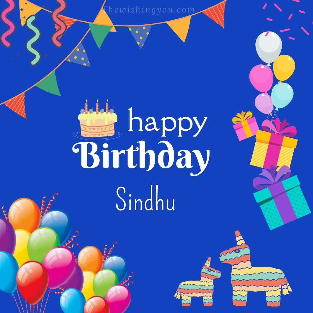 Happy Birthday Sindhu Candle Fire - Greet Name