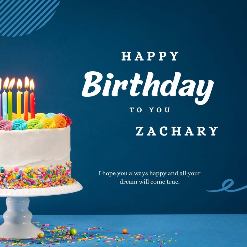 100 Hd Happy Birthday Zachary Cake Images And Shayari 7597