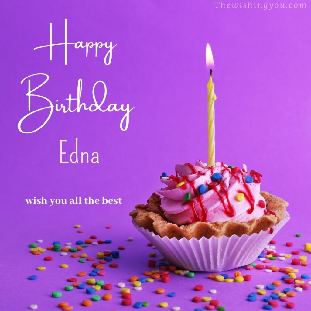 100+ HD Happy Birthday Edna Cake Images And Shayari