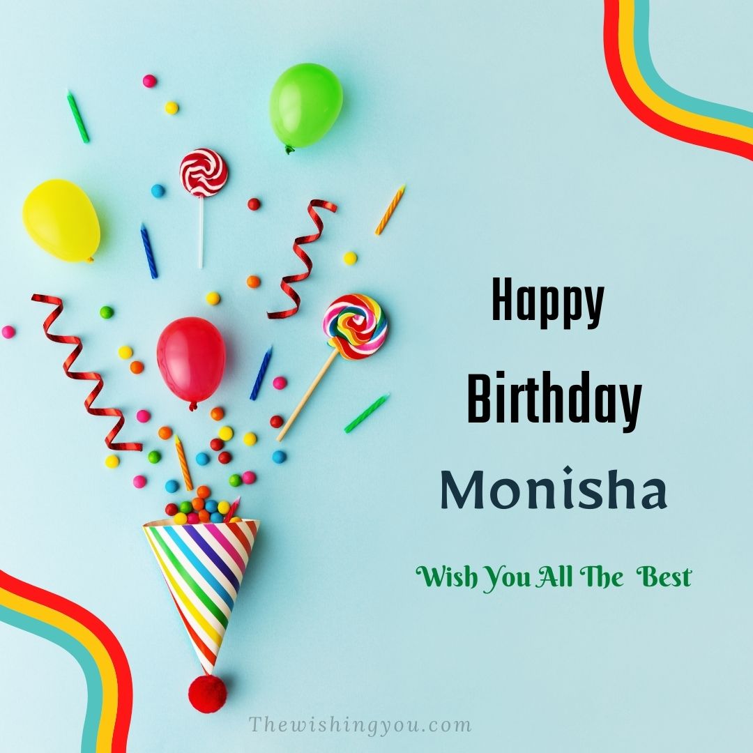 100+ HD Happy Birthday Monisha Cake Images And Shayari