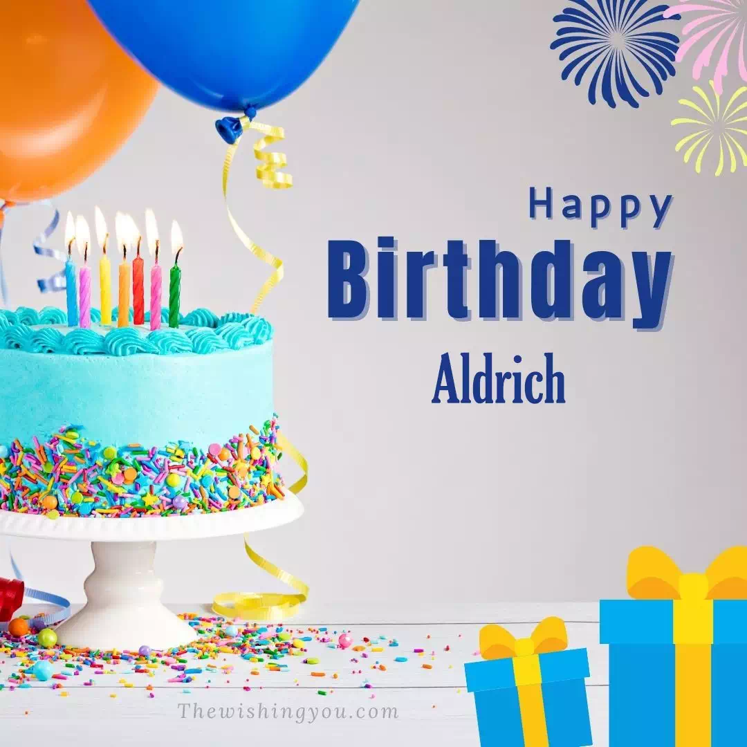 Happy Birthday GIF for Aldrin with Birthday Cake and Lit Candles  Download  on Funimadacom