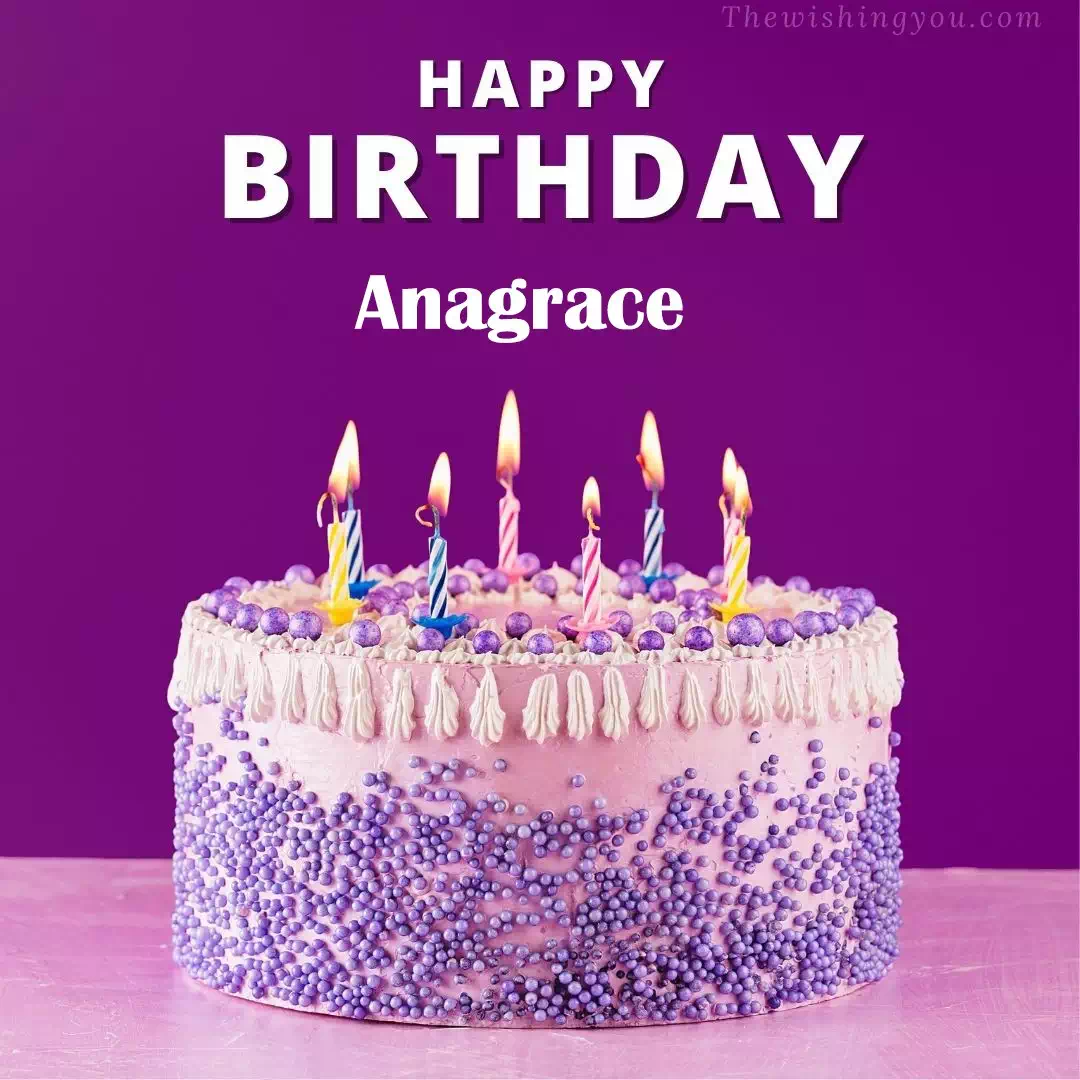 Happy Birthday Anagrace written on image