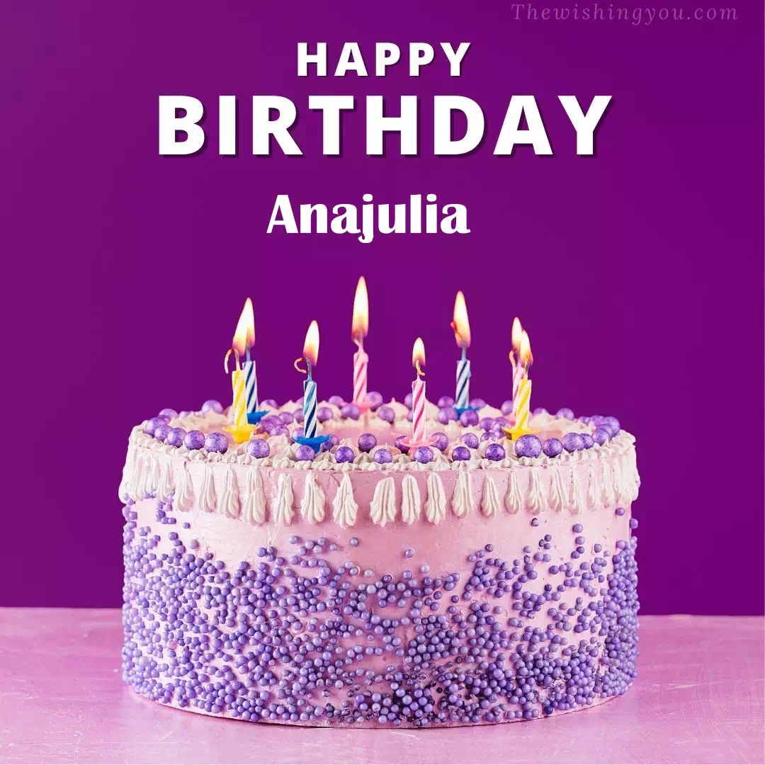 Happy Birthday Anajulia written on image