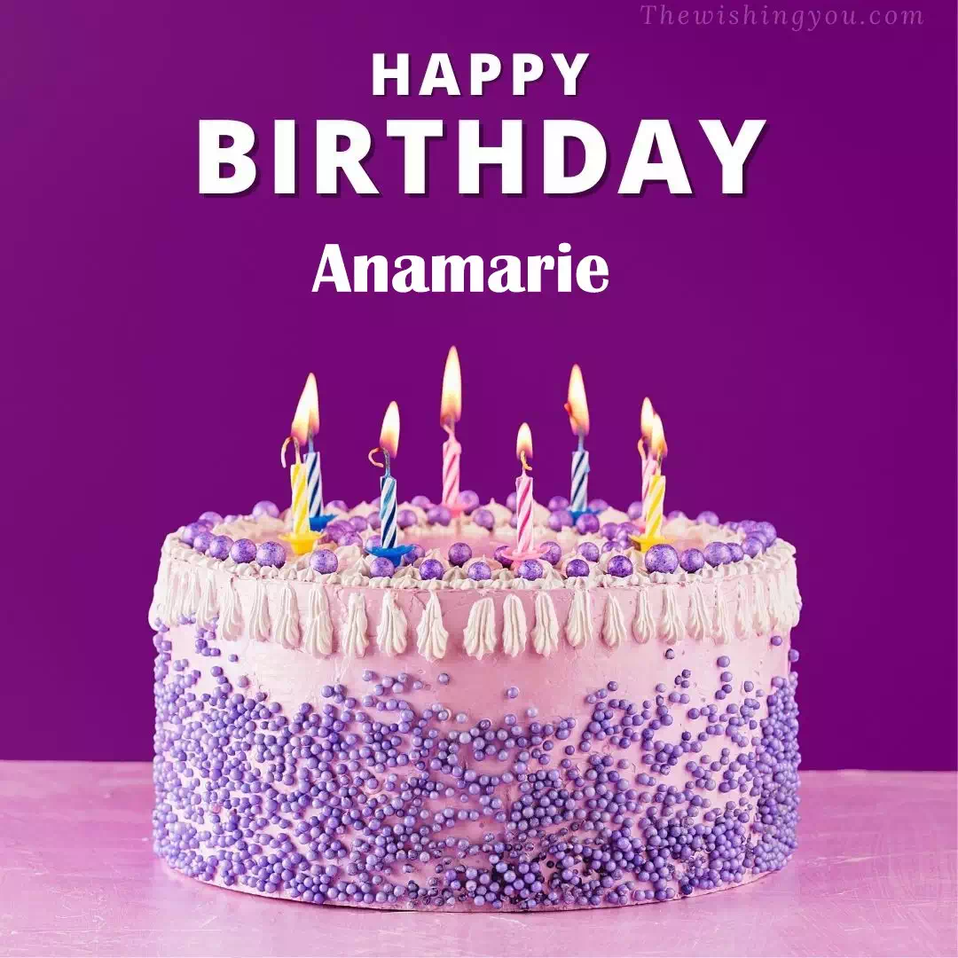 Happy Birthday Anamarie written on image
