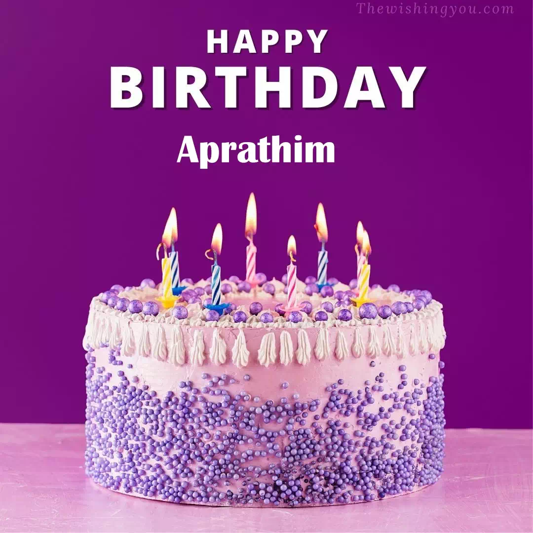 Happy Birthday Aprathim written on image