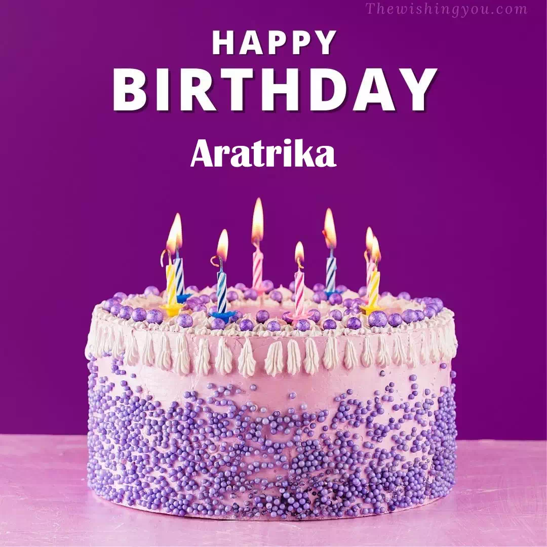 Happy Birthday Aratrika written on image
