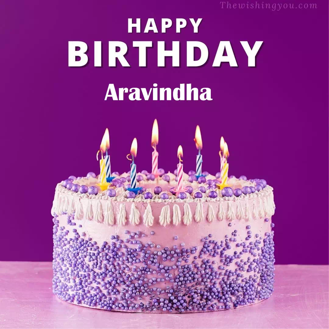Happy Birthday Aravindha written on image