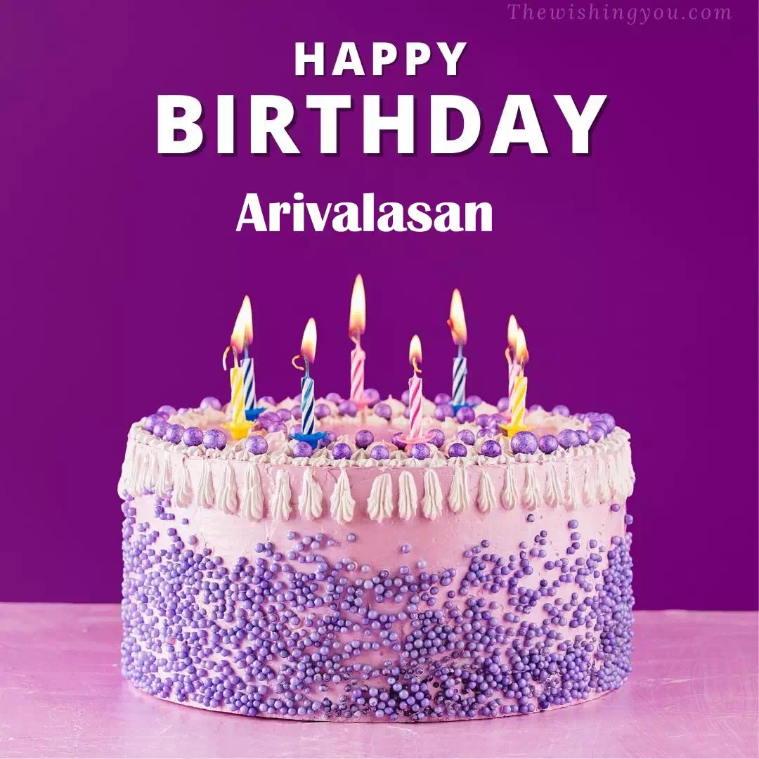 Happy Birthday Arivalasan written on image