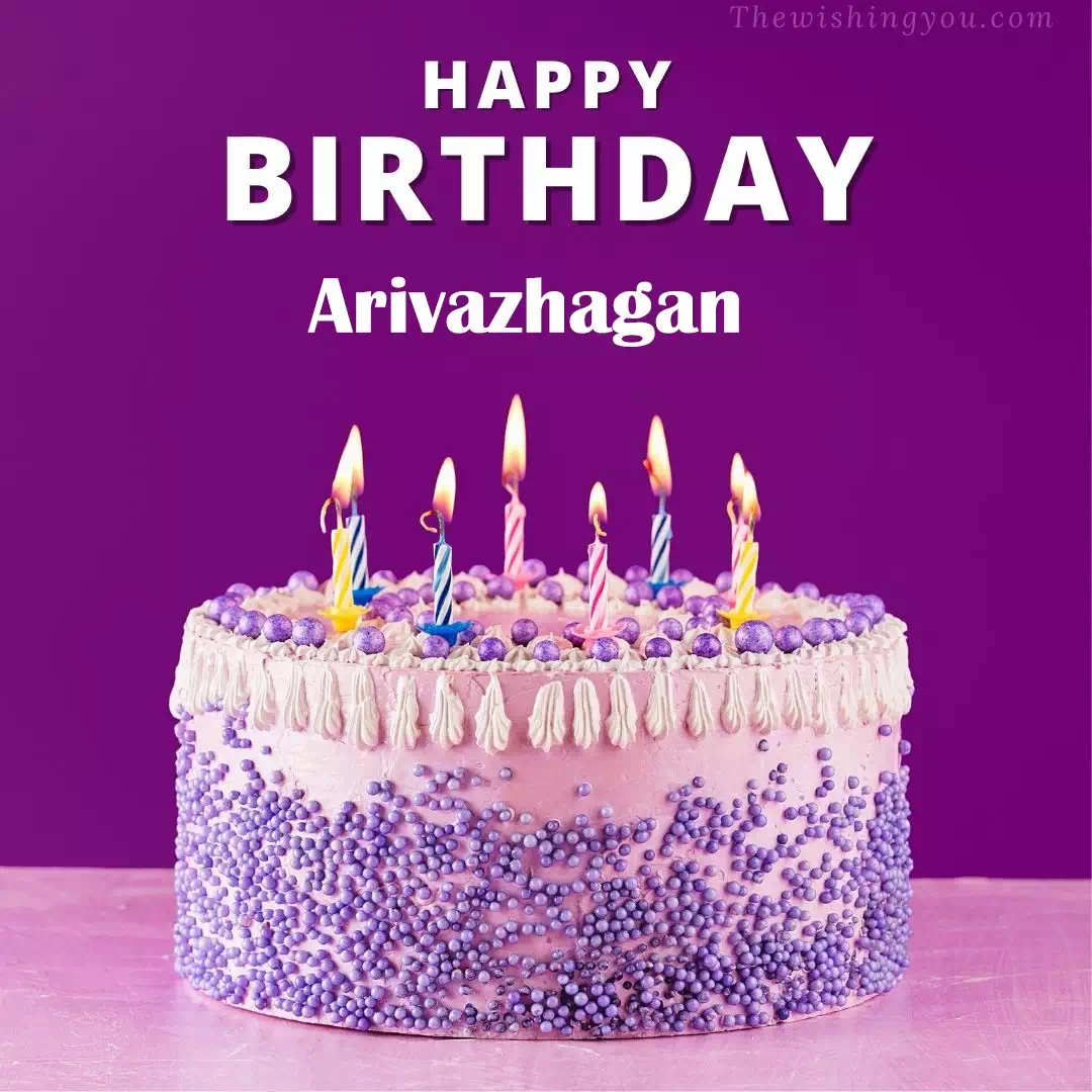 Happy Birthday Arivazhagan written on image
