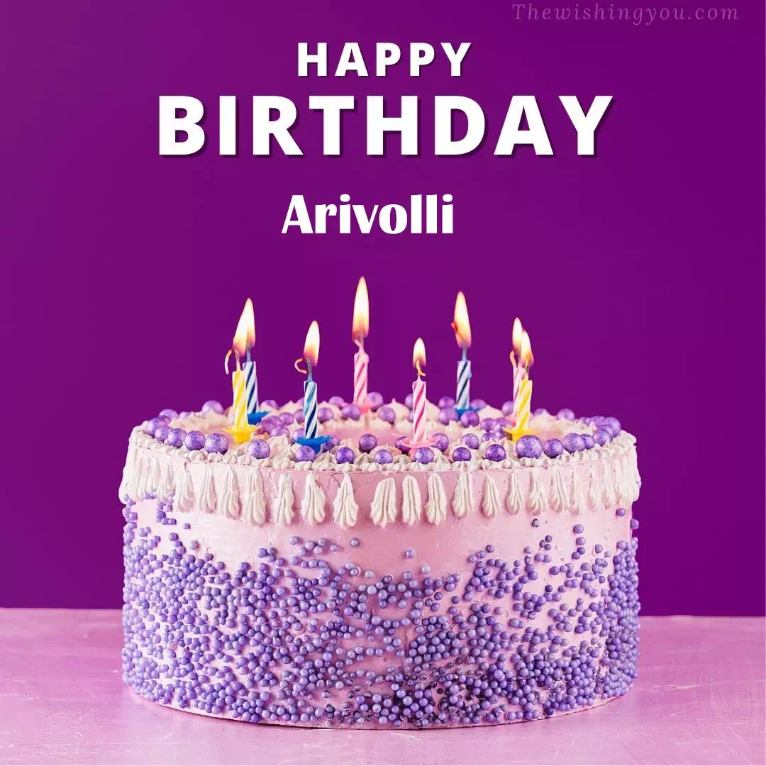 Happy Birthday Arivolli written on image