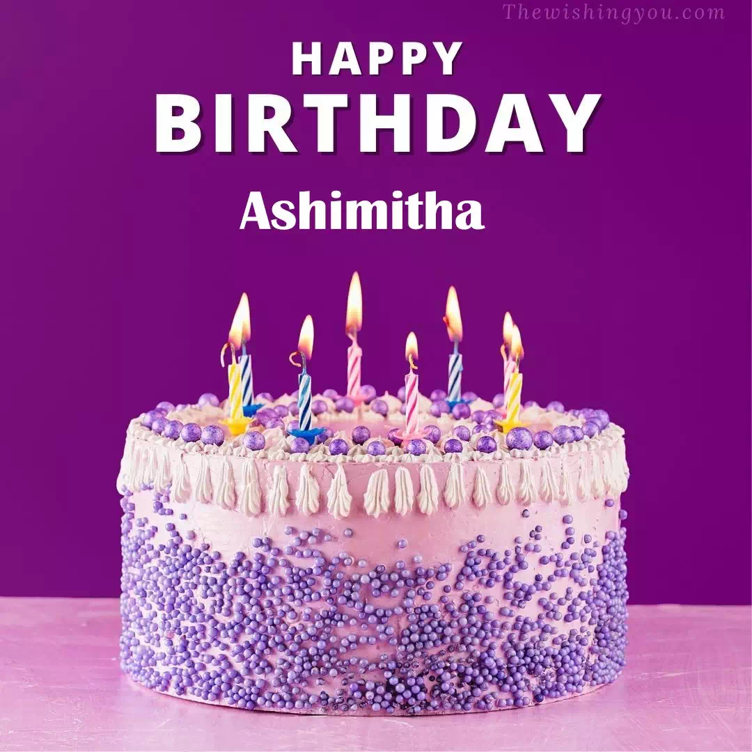 Happy Birthday Ashimitha written on image