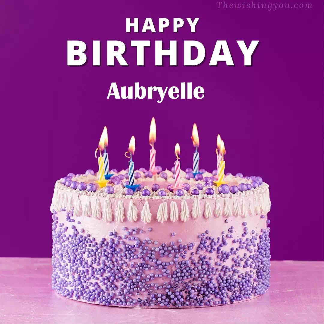 Happy Birthday Aubryelle written on image