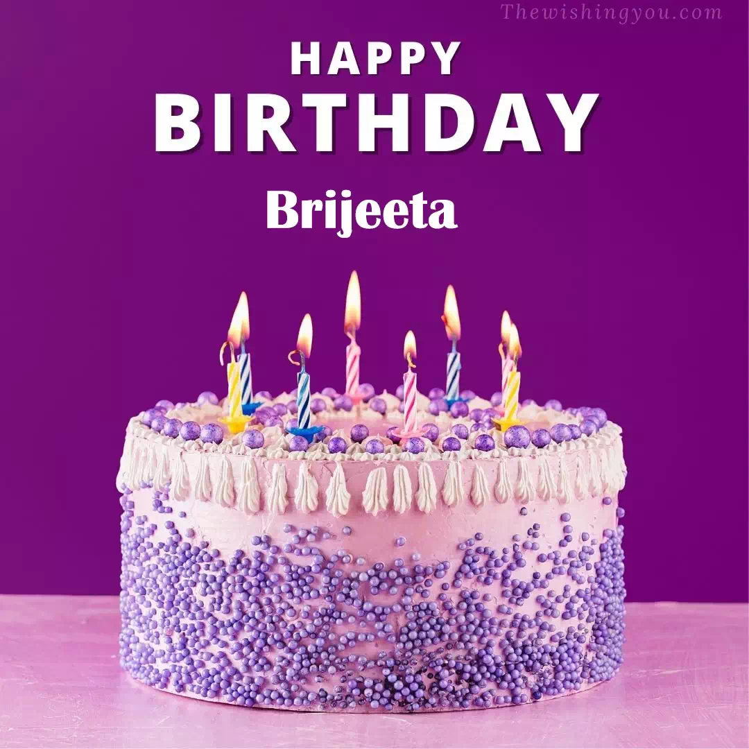 Happy Birthday Brijeeta written on image